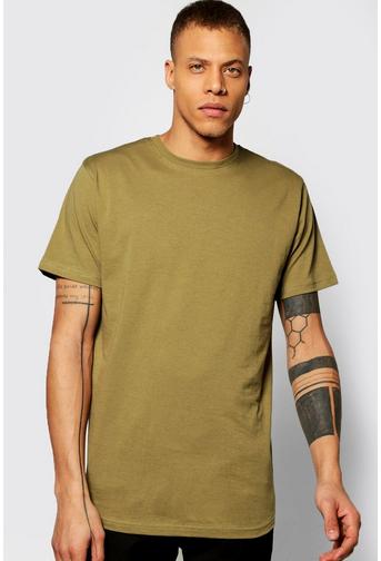 Curved Hem Longline T Shirt