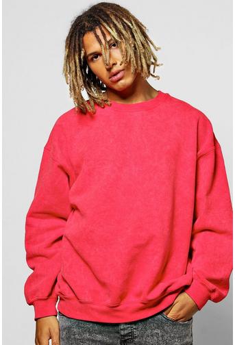 Oversized Acid Wash Sweatshirt