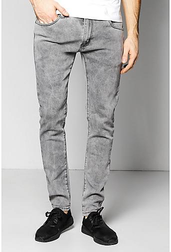 Stretch Skinny Fit Washed Fashion Jeans