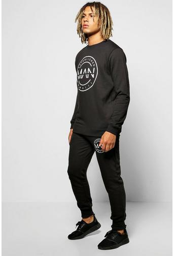 Skinny Fit MAN Sweat Tracksuit