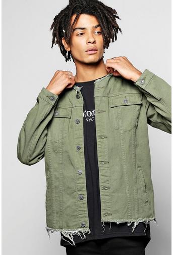 Raw Edge Denim Jacket