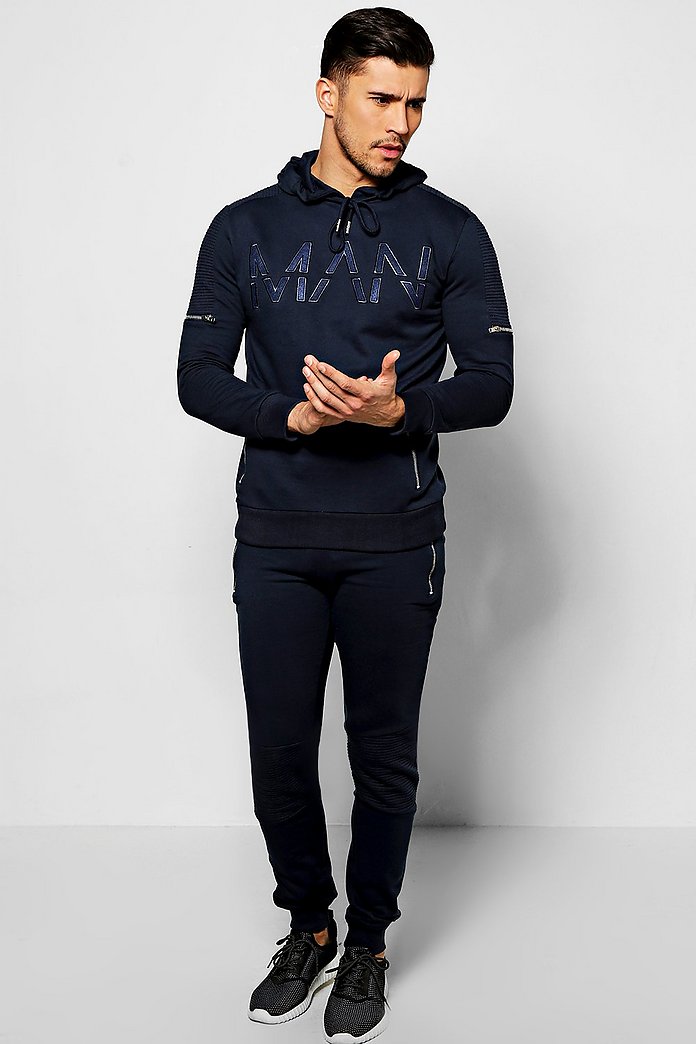 Skinny Fit Man Tracksuit - boohooMAN