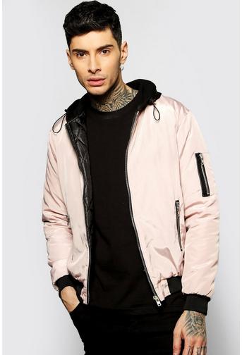 MA1 Bomber With Jersey Hood