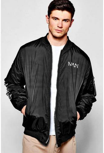 Oversized MA1 Bomber With City Print