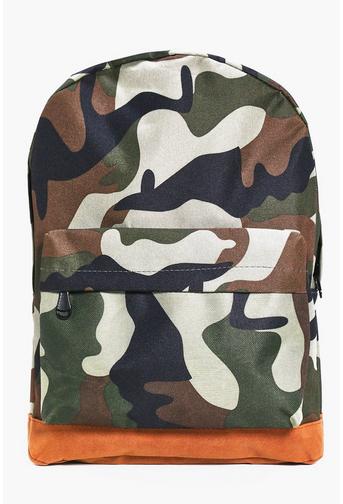 All Over Rucksack With Suedette Panels