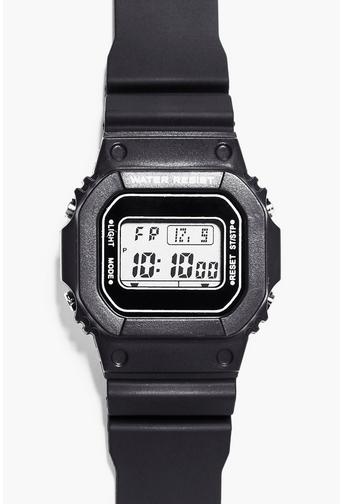 Retro Sports Watch With Square Face