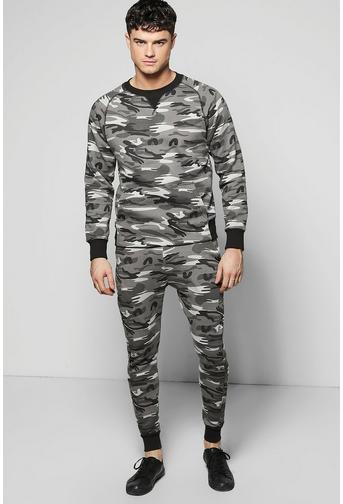 Skinny Fit Combat Sweat Tracksuit