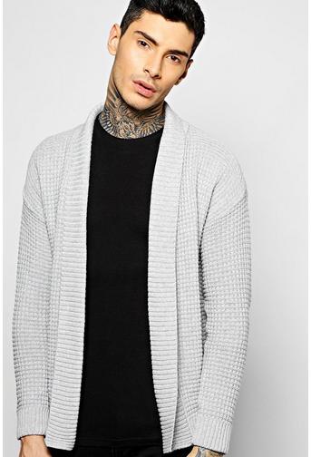 Textured Knit Edge to Edge Cardigan