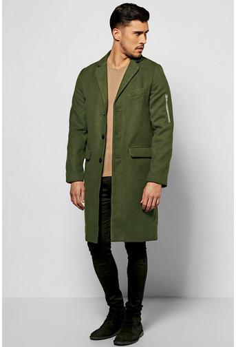Wool Look MA1 Overcoat