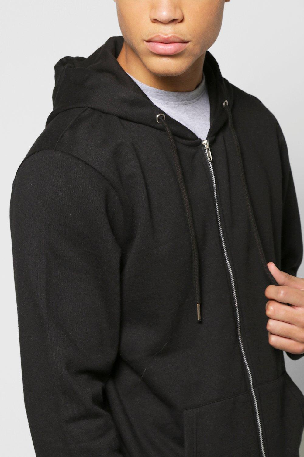 Boohoo Mens Zip Through Hoodie