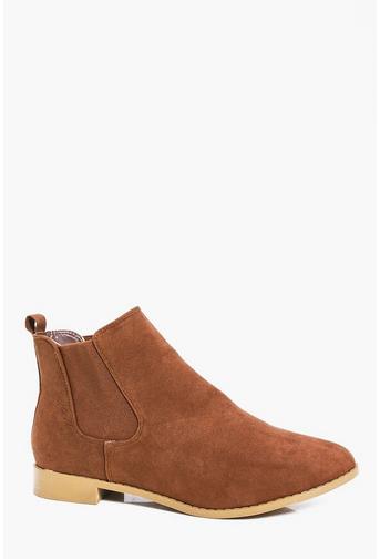Faux Suede Chelsea Boots!
