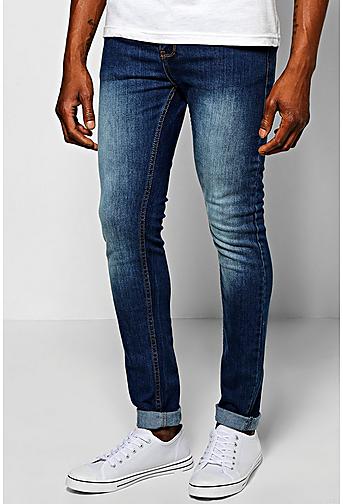 Mid Blue Skinny Fit Jeans
