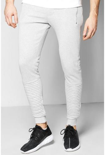 Skinny Fit Biker Joggers With Zip Pockets