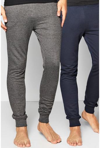 2 Pack Lounge Joggers In Charcoal