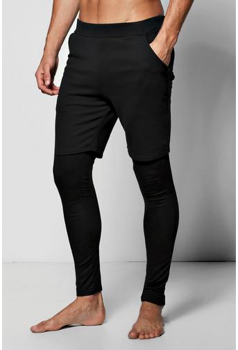 2 Pack Skinny Fit Lounge/Short Meggings