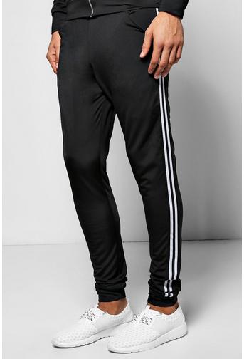 Skinny Poly Tricot Panel Joggers