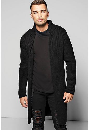 Smart Heavy Knitted Cardigan With Pocket