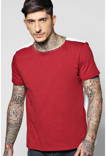 Woven Jersey T Shirt