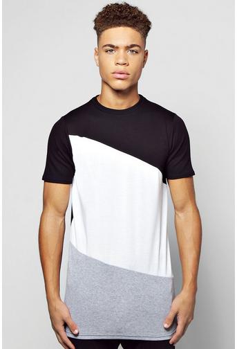 Longline Spliced T-Shirt