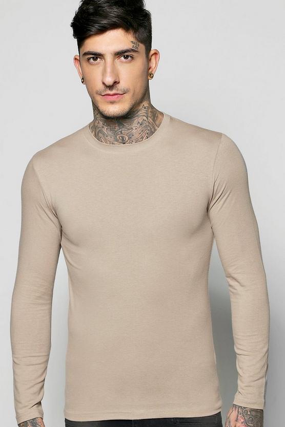 mens long sleeve t shirts muscle fit