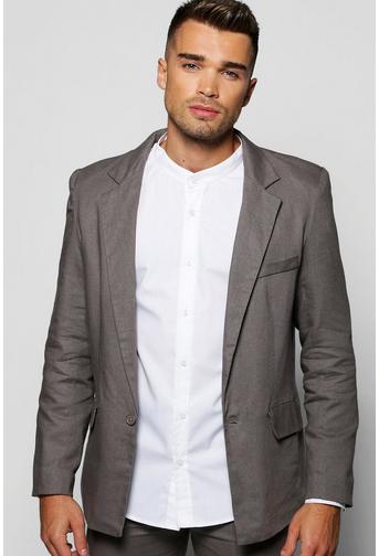 Smart Flecked Single Breasted Jacket