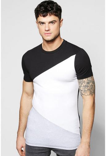 Muscle Fit Spliced T Shirt