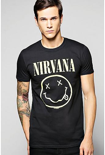 Nirvana License Print T Shirt