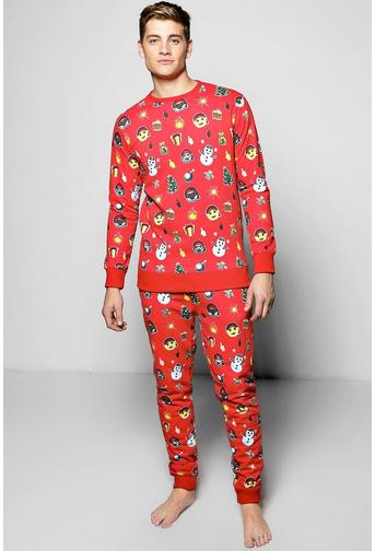 All Over Xmas Print Tracksuit