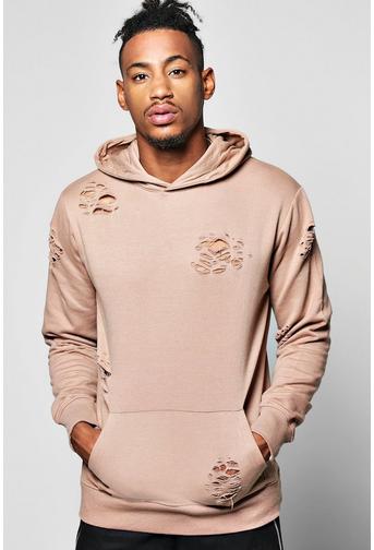 Over The Head Distressed Hoodie