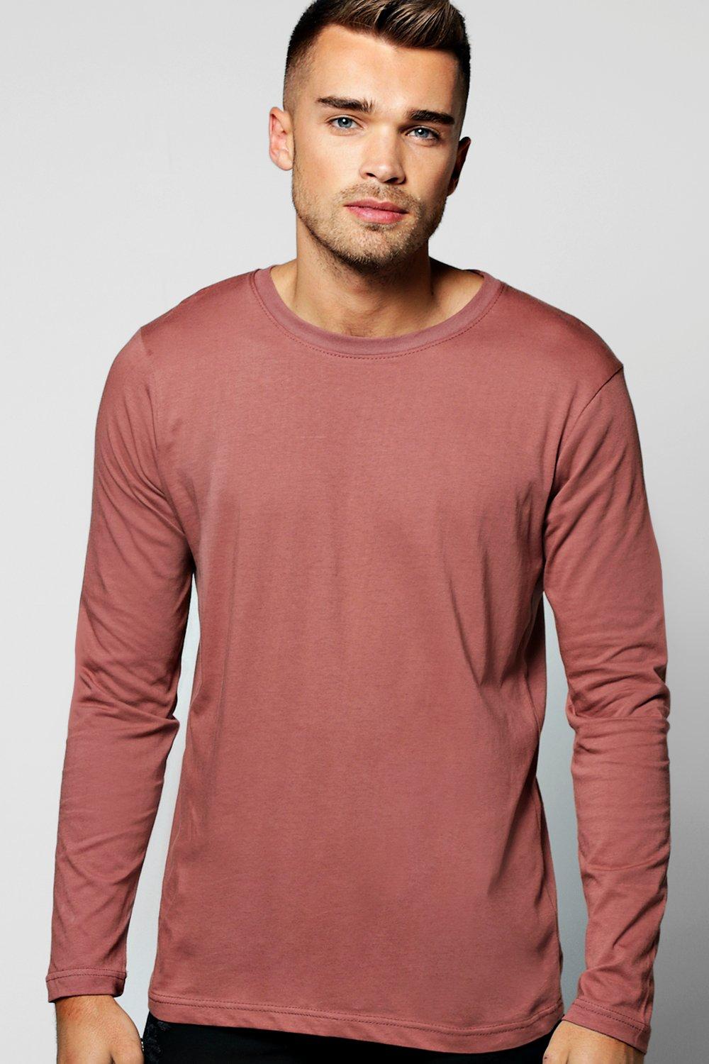 Basic Long Sleeve Crew Neck T Shirt