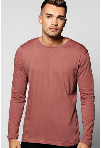 Basic Long Sleeve Crew Neck T Shirt