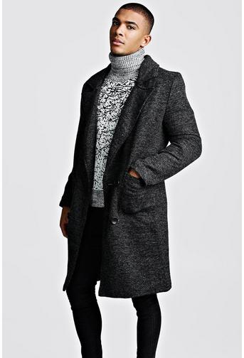 Textured 3/4 Smart Lined Tailored Jacket