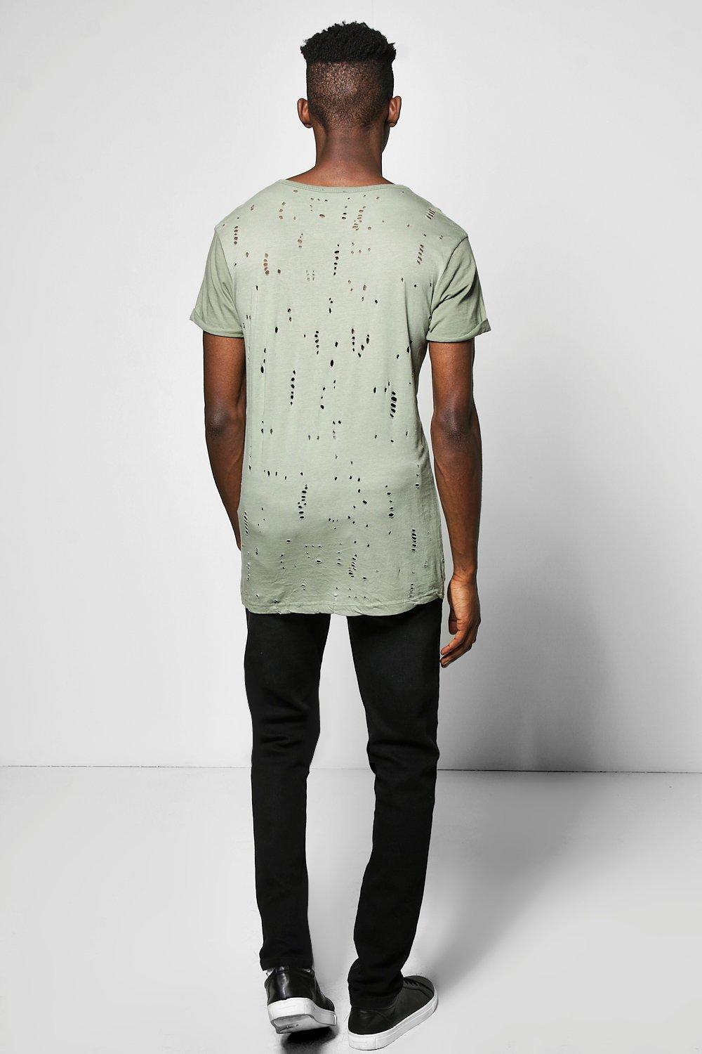 distressed t shirt men