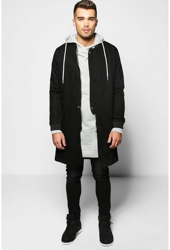 Cotton Lined MA1 Longline Bomber Jacket