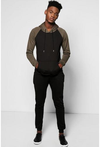 Skinny Fit Raglan Hooded Tracksuit