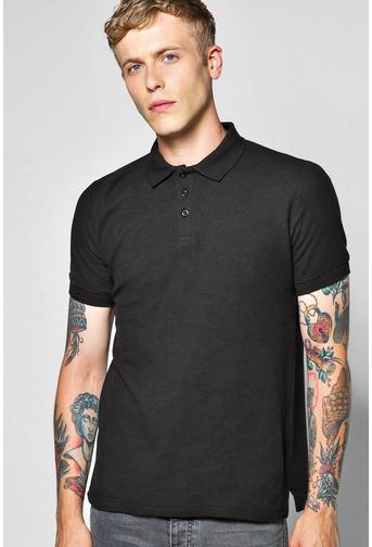 Basic Slim Fit Cotton Pique Polo