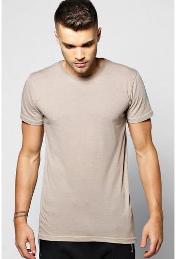 Longline Scoop Hem T Shirt