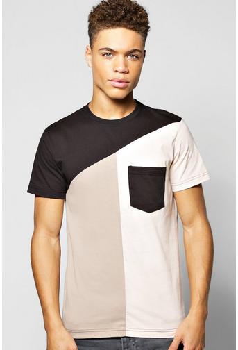 Spliced Pocket T Shirt