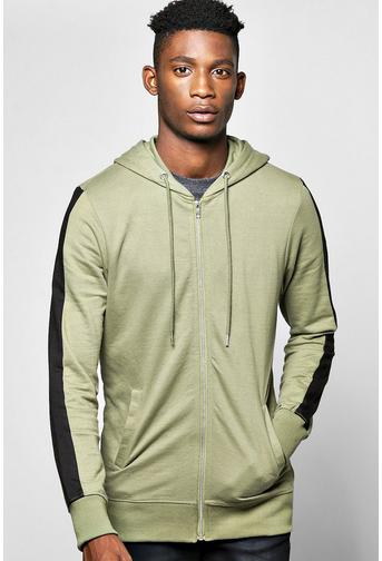 Colour Block Stripe Hoodie