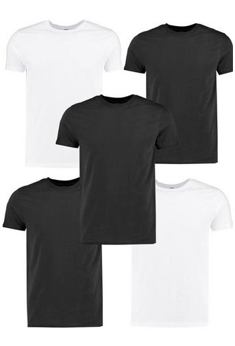 5 Pack Slim Fit T Shirts