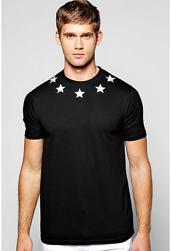 Star Embroidered T Shirt