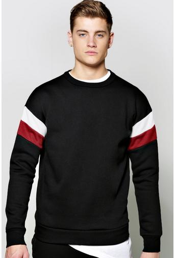 Jersey Panelled Sweatshirt