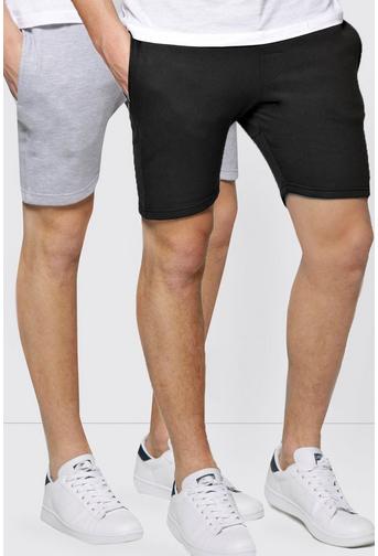 2 Pack Jersey Jog Shorts