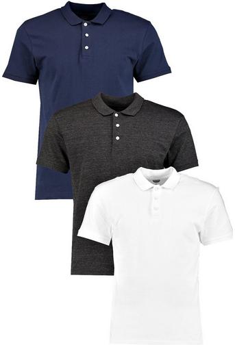 3 Pack Slim Fit Polos