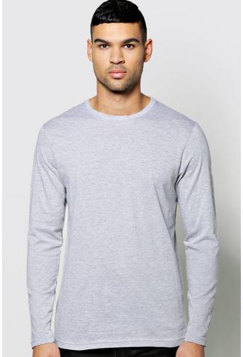 Basic Long Sleeve Crew Neck T Shirt