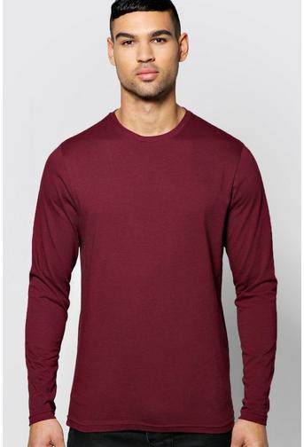 Basic Long Sleeve Crew Neck T Shirt