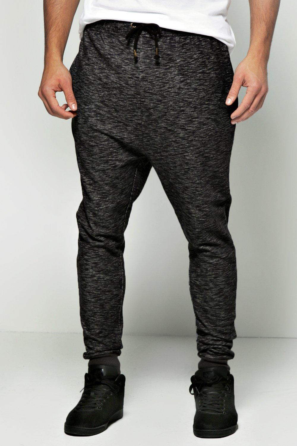 black skinny joggers mens