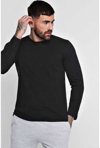 Basic Long Sleeve Crew Neck T Shirt