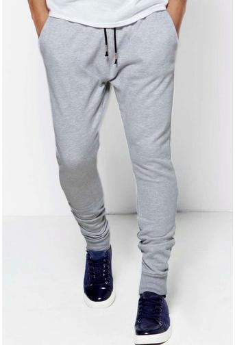 Skinny Joggers with Stepped Hem