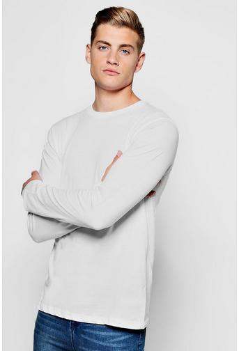 Basic Long Sleeve Crew Neck T Shirt